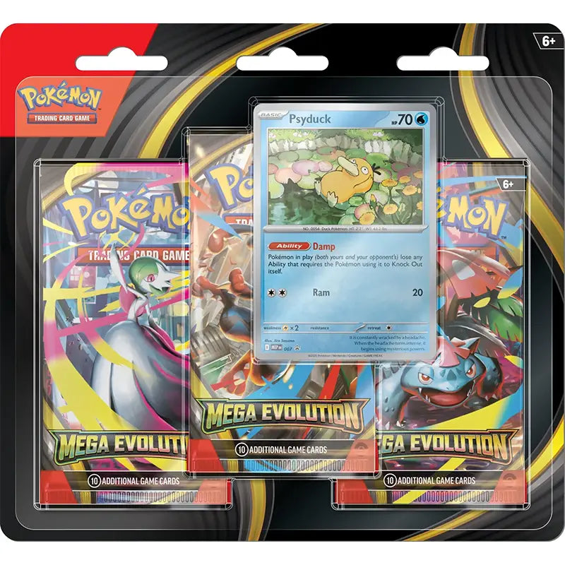 Pokemon TCG: Mega Evolution - 3-Pack Blister Psyduck/Golduck