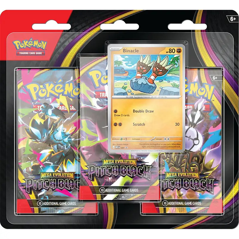 Pokemon TCG: Pitch Black ME05 - 3-Pack Blister